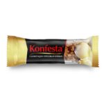 Конфеты «Konfesta» с нежным шоколадно-ореховым кремом в хрустящей вафле, глазированной шоколадом и обсыпанной дробленым фундуком