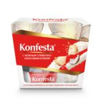 Конфеты «Konfesta» с нежным кокосовым кремом, хрустящей вафлей и обсыпке из кокосовой стружки