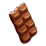 Шоколад молочный с черничной начинкой