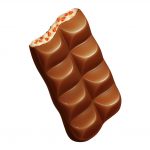 Шоколад молочный с клубничной начинкой