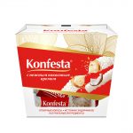 Конфеты «Konfesta» с нежным кокосовым кремом, хрустящей вафлей и обсыпке из кокосовой стружки